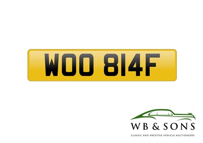 Lot 72 - Registration - WOO814F