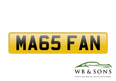 Lot 110 - Registration - MA65 FAN