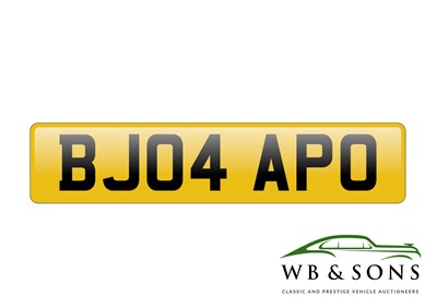 Lot 120 - Registration - BJ04 APO - NO RESERVE