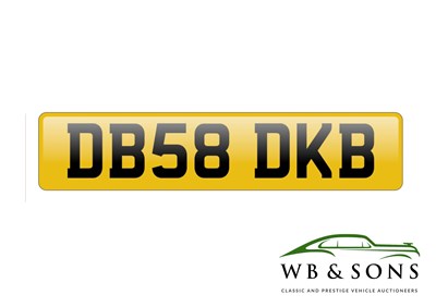 Lot 190 - Registration - DB58 DKB - NO RESERVE