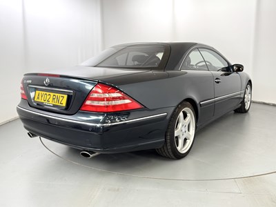 Lot 127 - 2002 Mercedes-Benz CL600 - NO RESERVE
