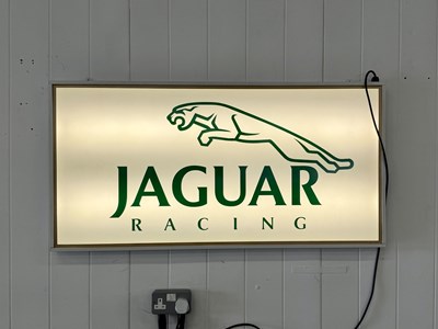 Lot 61 - Illuminated Garage Sign - Jaguar Racing - NO RESERVE