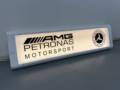 Lot 112 - Illuminated Garage Sign - AMG Mercedes - NO RESERVE