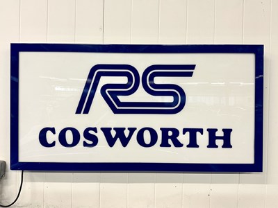 Lot 11 - Illuminated Garage Sign RS Cosworth - NO RESERVE