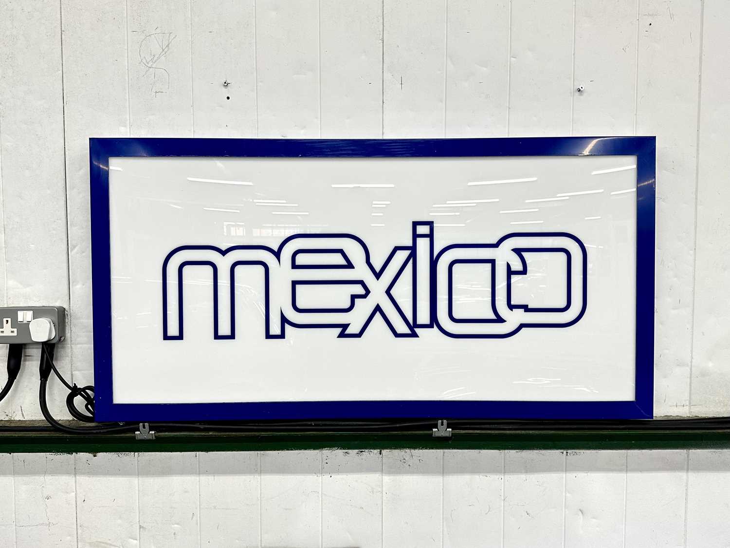 Lot 73 - Illuminated Garage Sign Ford Mexico - NO RESERVE