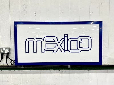 Lot 73 - Illuminated Garage Sign Ford Mexico - NO RESERVE