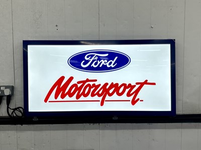 Lot 93 - Illuminated Garage Sign Ford Motorsport - NO RESERVE