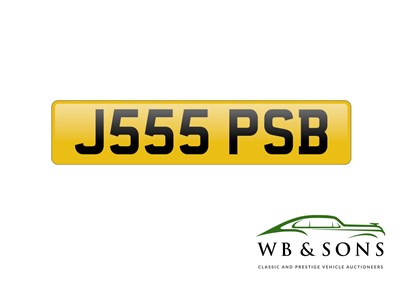 Lot 112 - Registration - J555 PSB - NO RESERVE